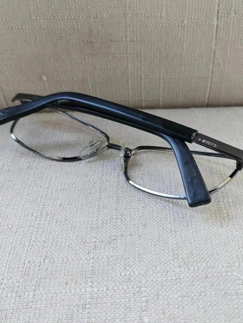 Vintage DKNY Eeyeglasses Frame Dark Gunmetal Tone Eyewear Glasses 7237S